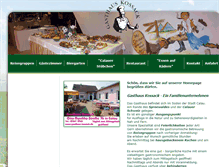 Tablet Screenshot of gasthaus-kossack.de